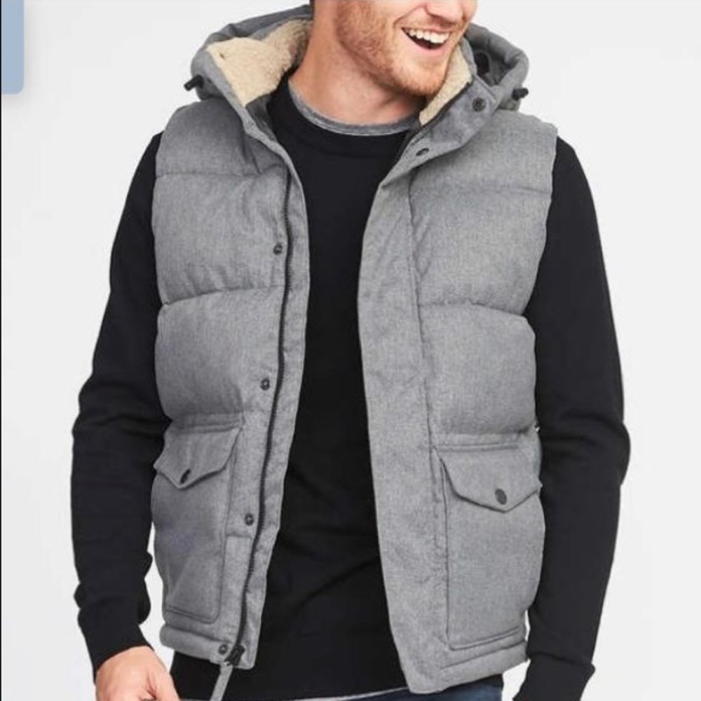 Gray mens vest